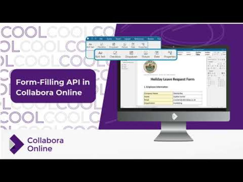 Form-Filling API in Collabora Online #FeatureFriday