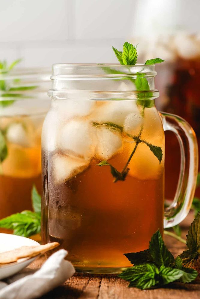 Mint iced tea