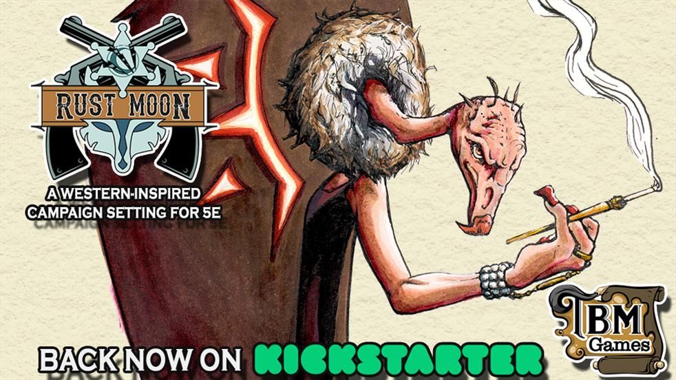 A werevulture with red painted talons smokes a cigarette from a holder.

Rust Moon | A Western-Inspired Campaign Setting for 5E

Back now on Kickstarter | TBM Games