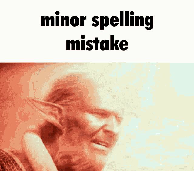 minor spelling mistake