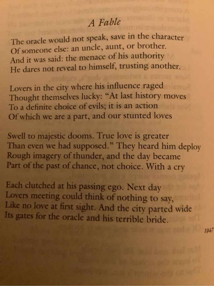 A poem by John Ashbery