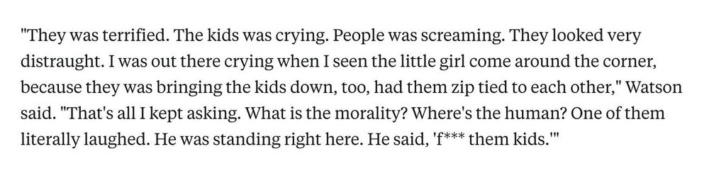 The U.S. spending a great deal of money to arrest 37 people w in the most cruel way possible 