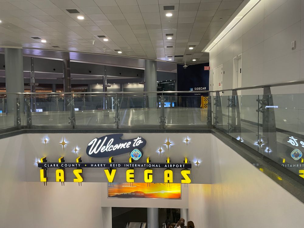 “Welcome to Las Vegas” sign in the LAS airport 