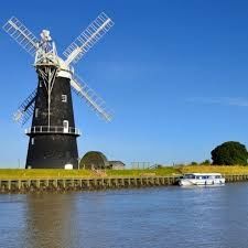A 19th century windmill in Norfolk looking very picturesque.