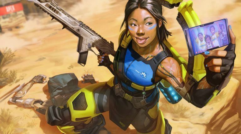 new apex legends character, conduit. art is not mine !!
