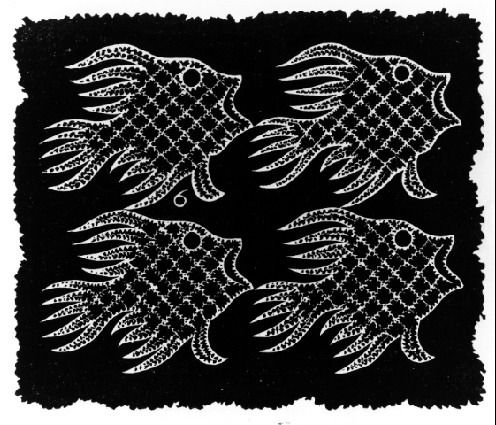 Plane-filling Motif with Fish and Bird