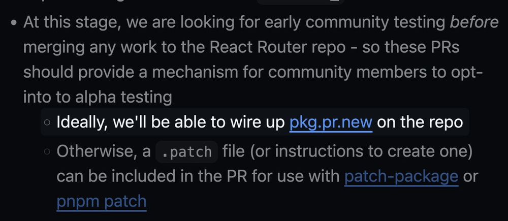 pkg.pr.new was mentioned by the react-router governance.