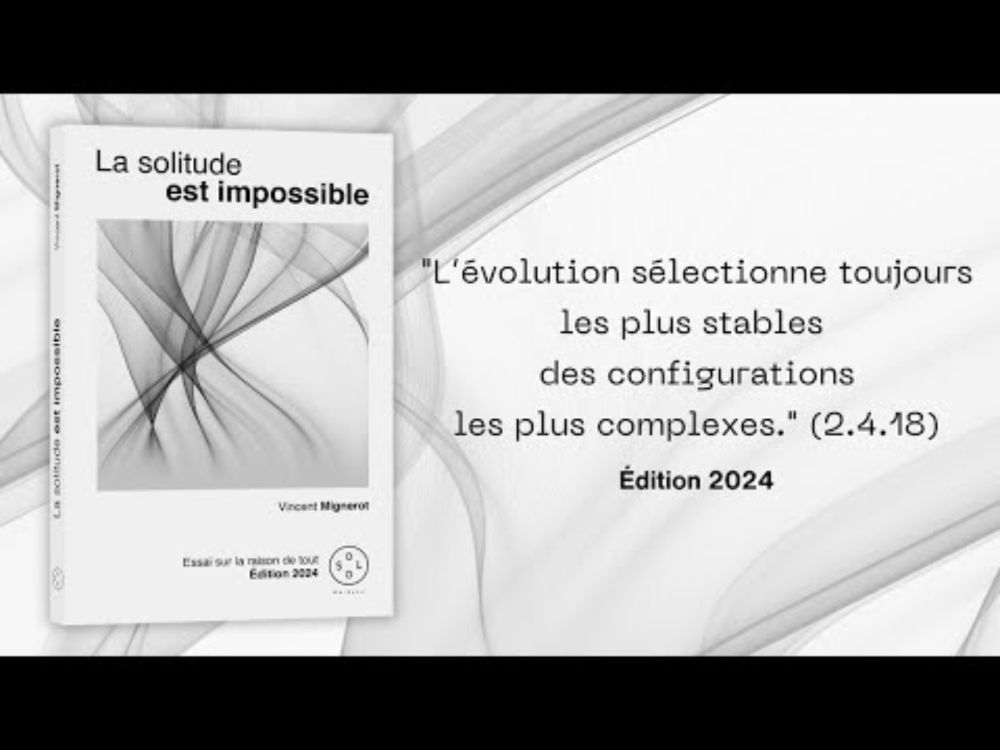La solitude est impossible ! Édition 2024 de l'Essai sur la raison de tout
