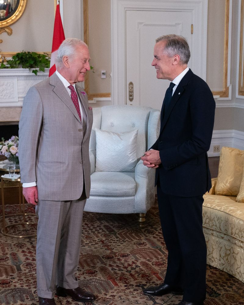 Prime Minister Mark Carney is received in audience by His Majesty King Charles III at Rideau Hall. 