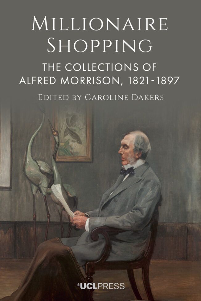 Cover of Caroline Daker's ed. of essays on Alfred Morrison and his colllections
