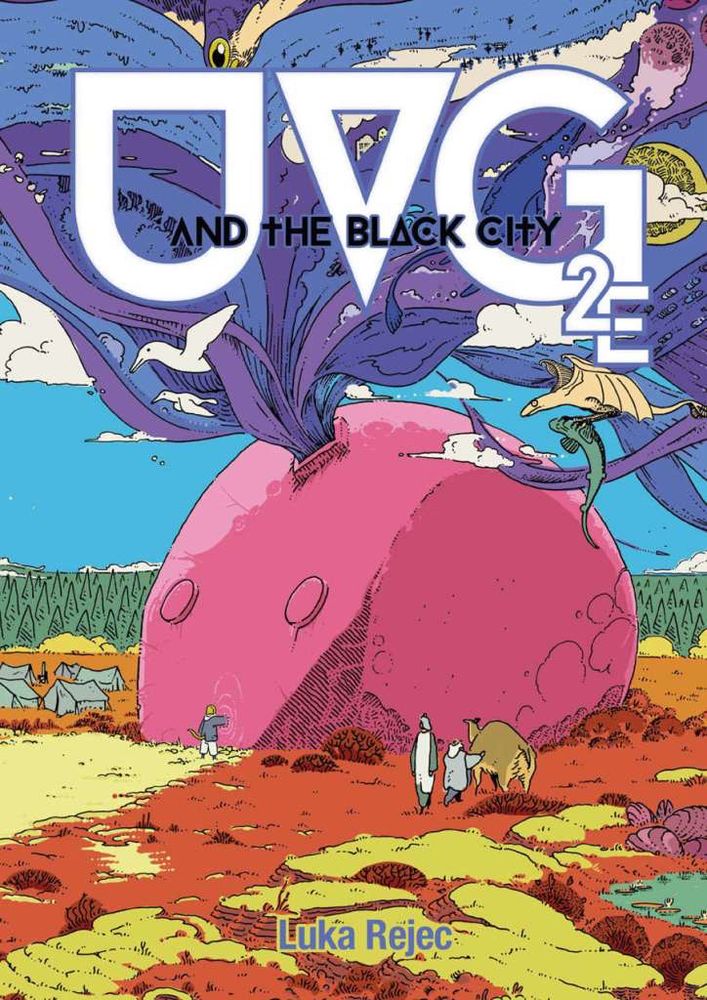 Cover art for the TTRPG Ultraviolet Grasslands and The Black City.