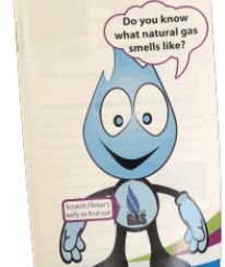 Do you know what natural gas smells like? Scratch Flicker's belly to find out.
