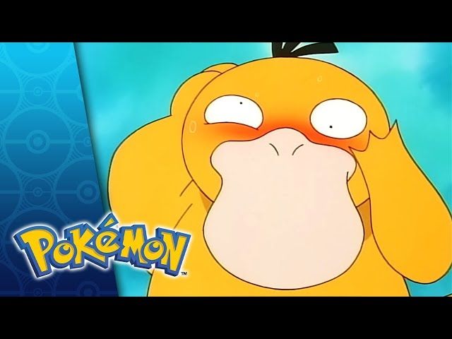 A picture of the Pokémon, psyduck.