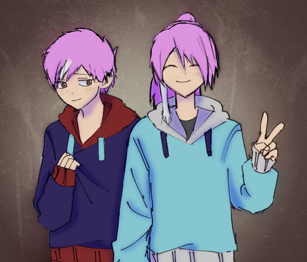 Old art of my OCs, Zayn and Nyla.
Original base by Jeongi_1201