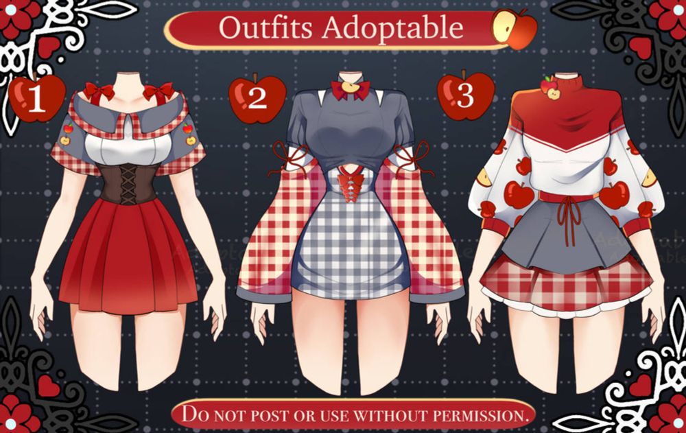 [open] Adoptable Outfit batch by saki19755 on DeviantArt