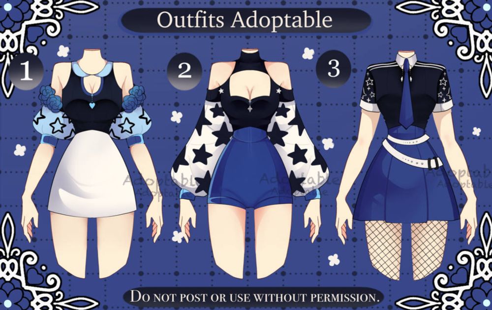 [open] Adoptable Outfit batch by saki19755 on DeviantArt