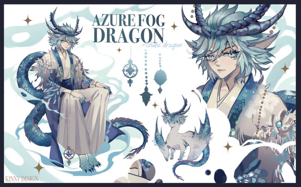 [OPEN] AZURE FOG DRAGON AUCTION by KINNYno on DeviantArt