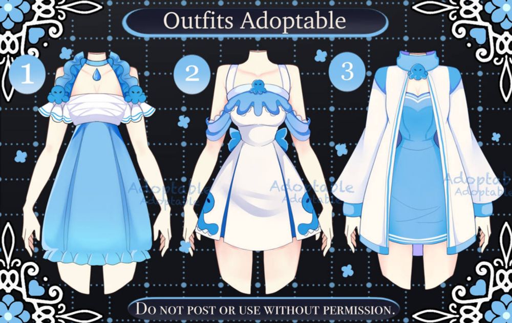 [open] Adoptable Outfit batch by saki19755 on DeviantArt