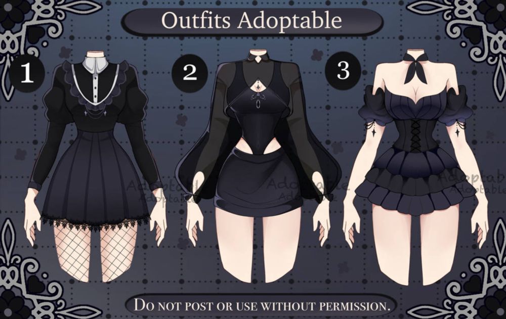 [open] Adoptable Outfit batch by saki19755 on DeviantArt