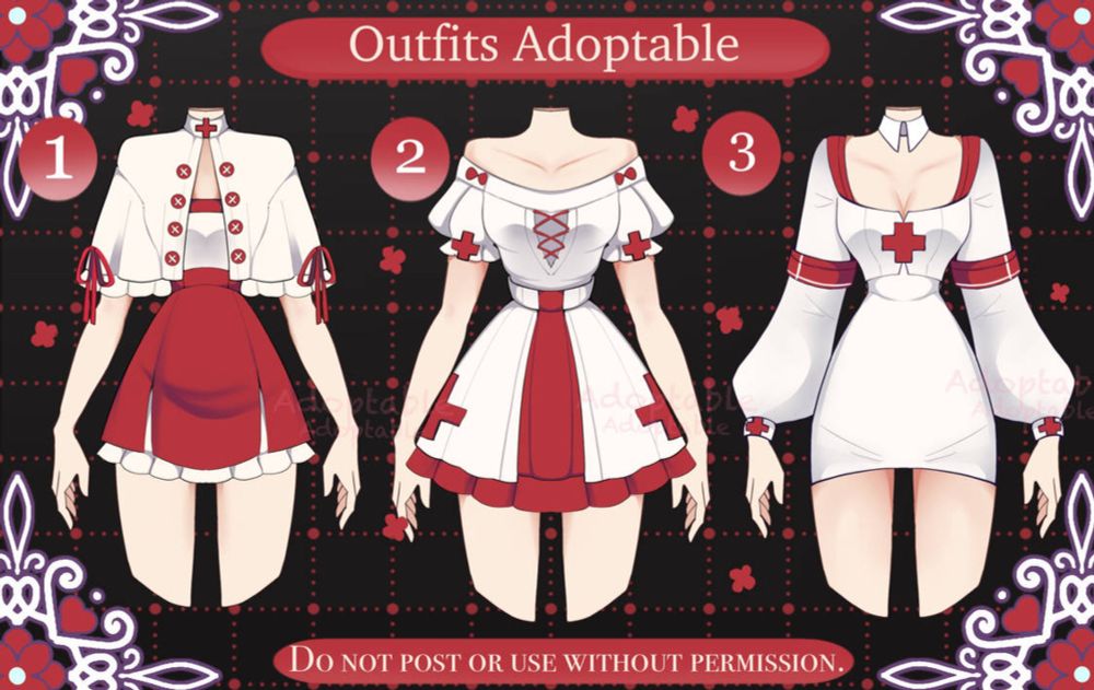 [open] Adoptable Outfit batch by saki19755 on DeviantArt