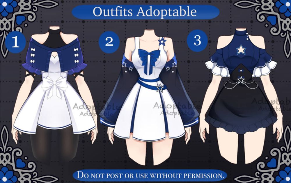 [open] Adoptable Outfit batch by saki19755 on DeviantArt