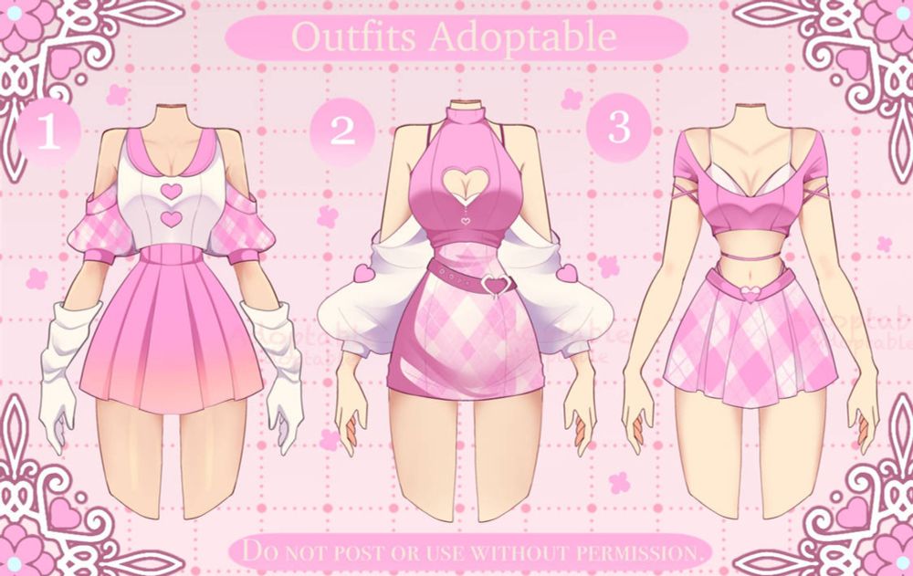 [open] Adoptable Outfit batch by saki19755 on DeviantArt