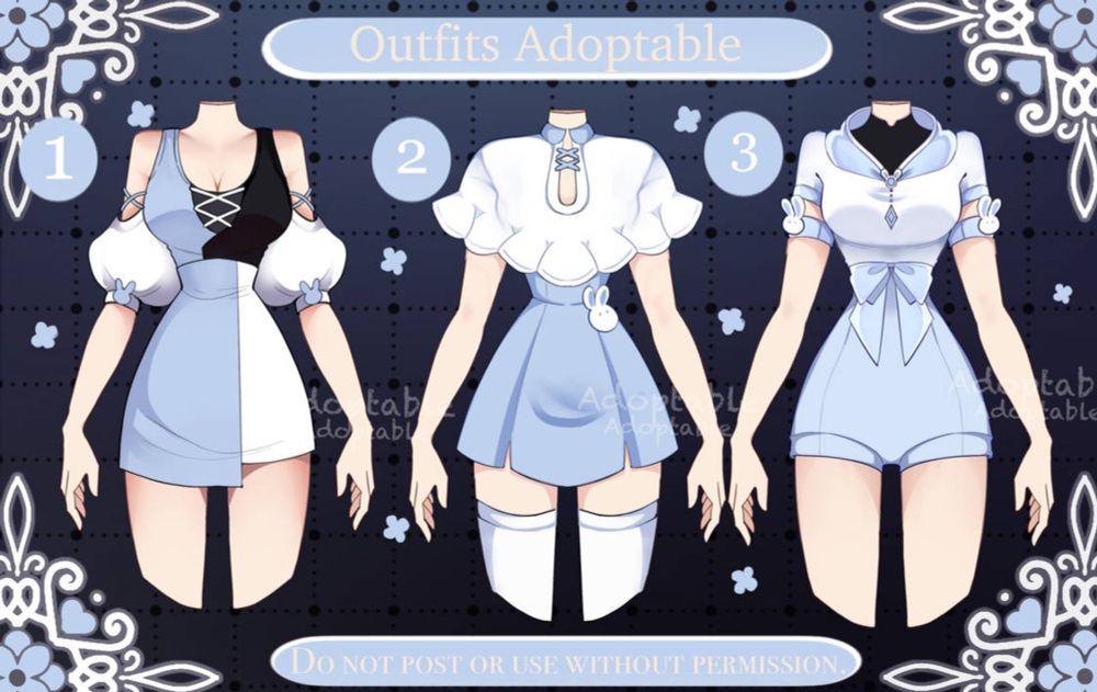 [open] Adoptable Outfit batch by saki19755 on DeviantArt