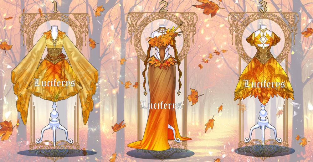 Adoptables-Autumn Set-paypal-OPEN by Luciferys on DeviantArt