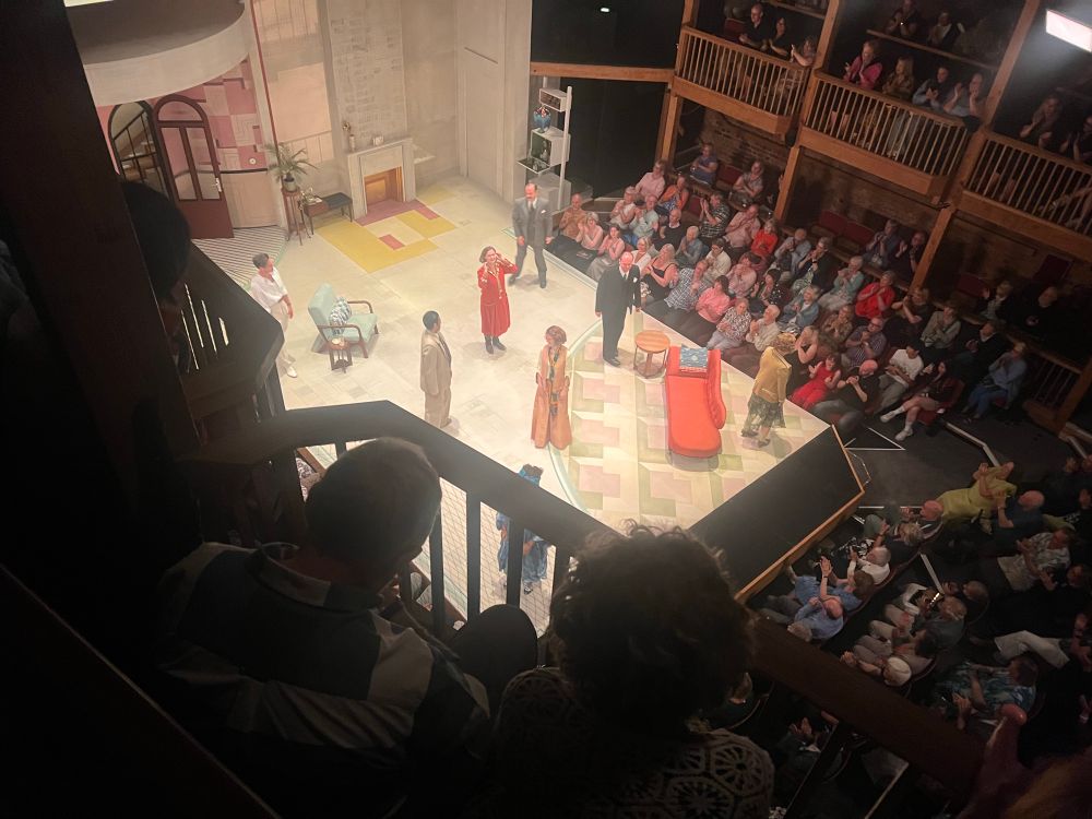 Cast taking curtain call at the Swan Theatre in Stratford 