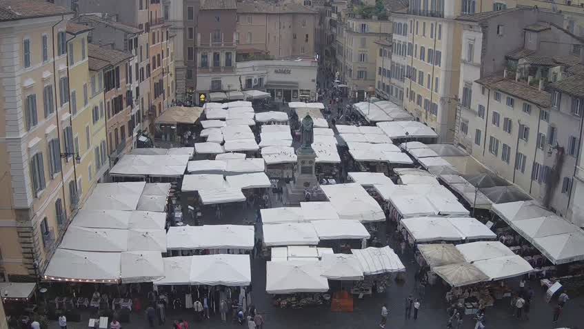 【LIVE Camera】 Κάμπο ντε Φιόρι - Ρώμη | SkylineWebcams