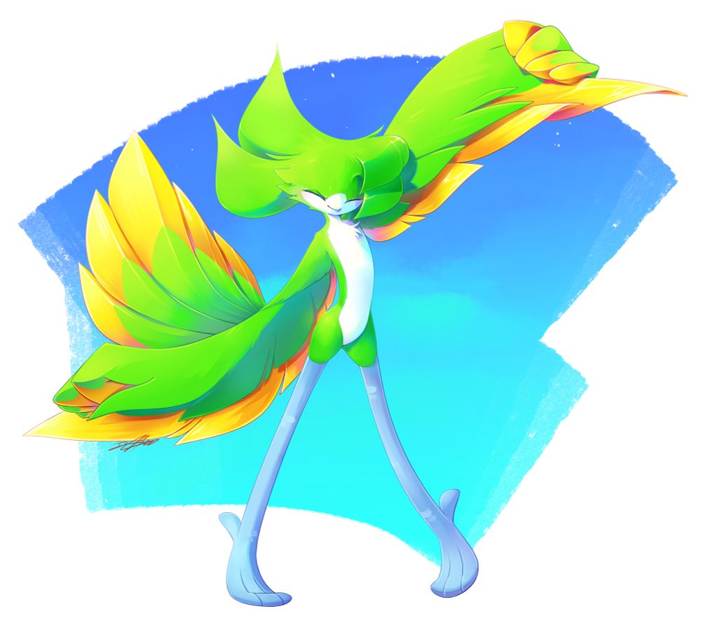 Rendering practice with my original character, Chip. He's doing a warm-up stretch, and I did a warm-up painting.