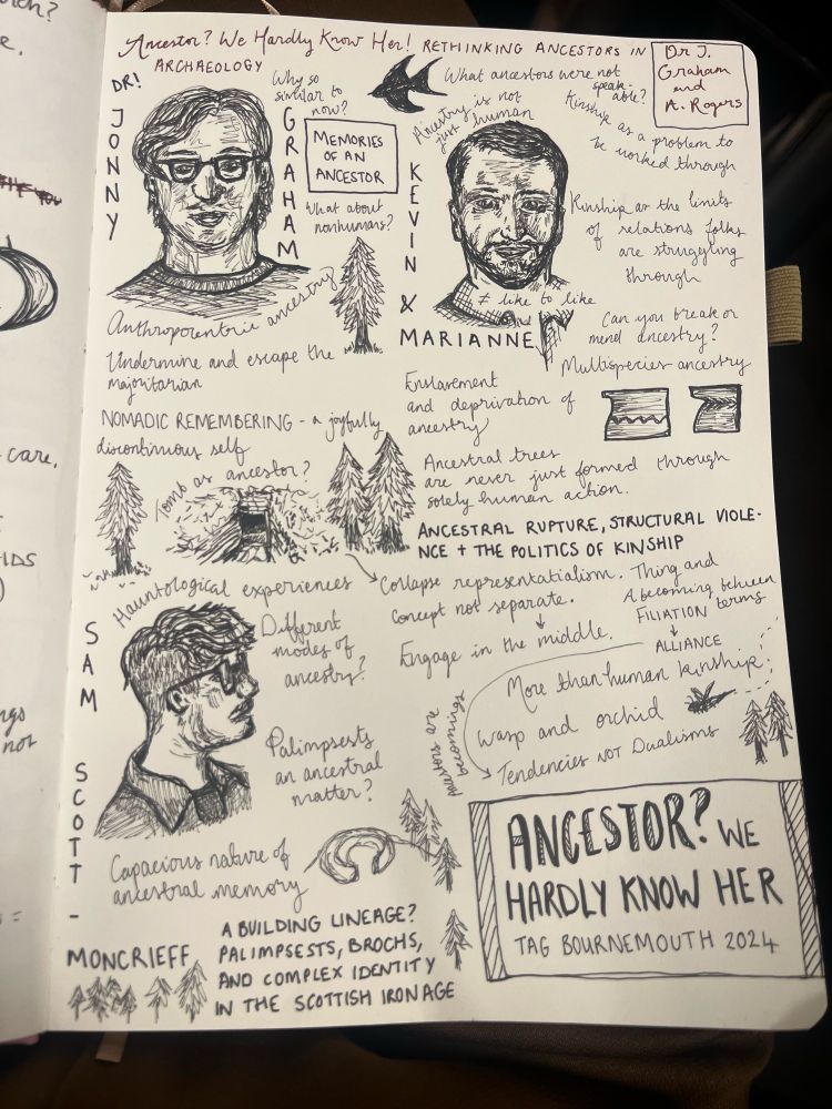 A visual illustrated interpretation of a conference session, Ancestor? We hardly know her. 
