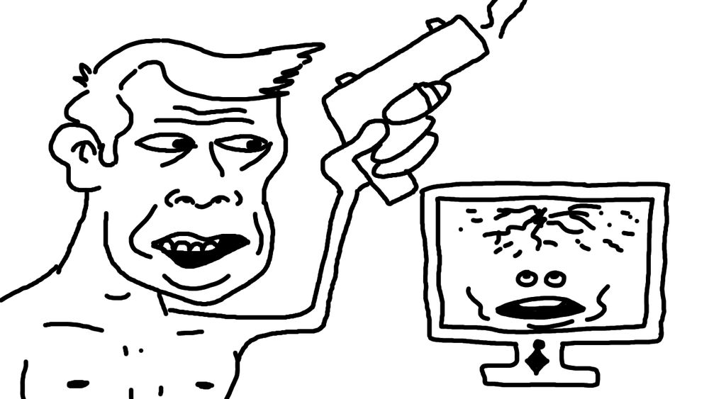 me shooting my computer