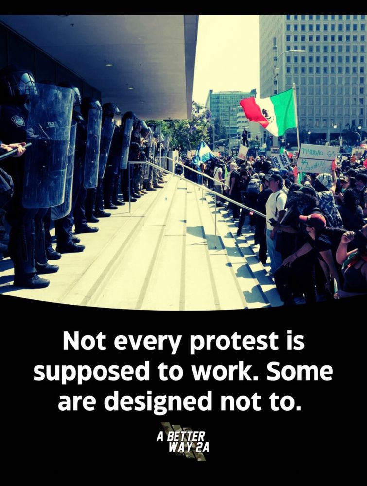 Not every protest is supposed to work. Some are designed not to.