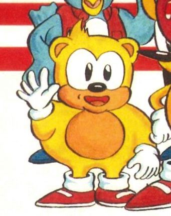 Ray the Flying Squirrel’s design from the Sonic the Hedgehog manga.