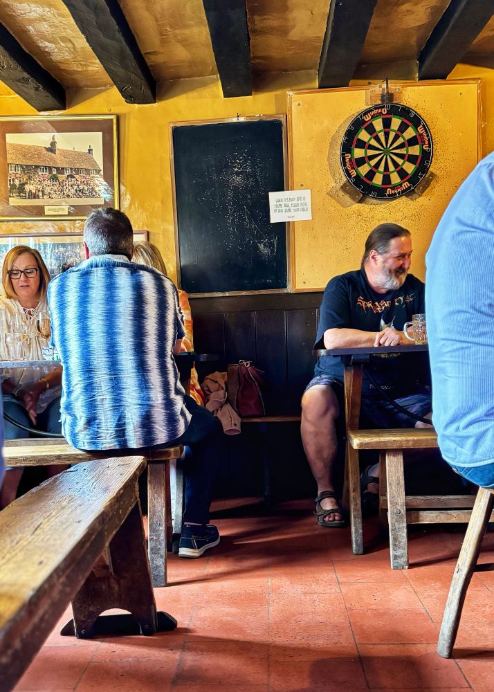 People having a great time in one of the two main rooms
