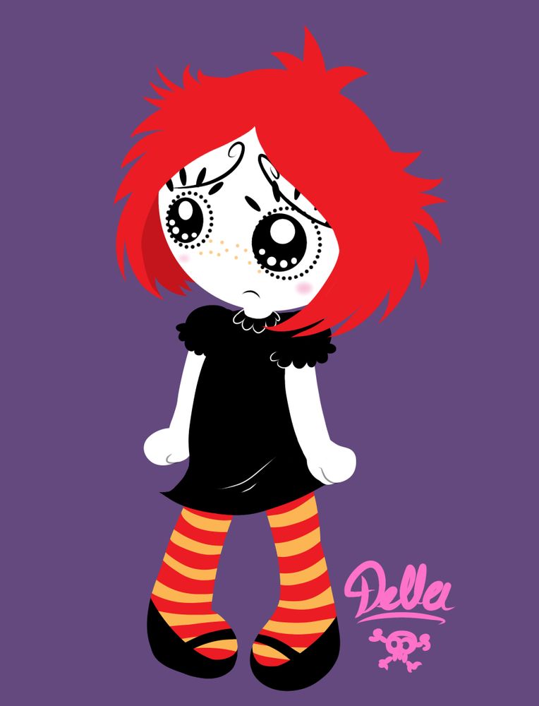 Drawing of Ruby Gloom