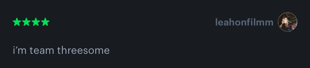 Letterboxd review for Eternity 