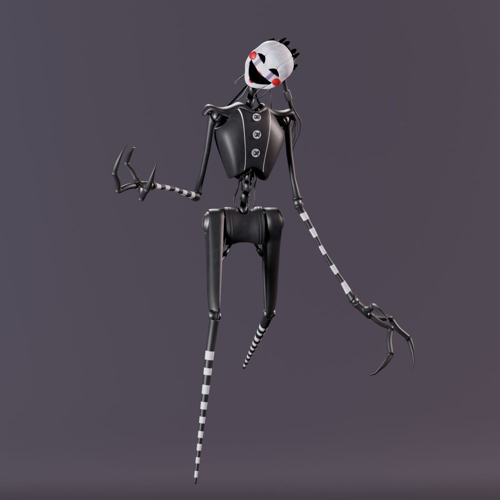 Modelo 3D del Fan-Diseño MAR10NETT3. Hecho por la artista DrawKill (DeviantArt)