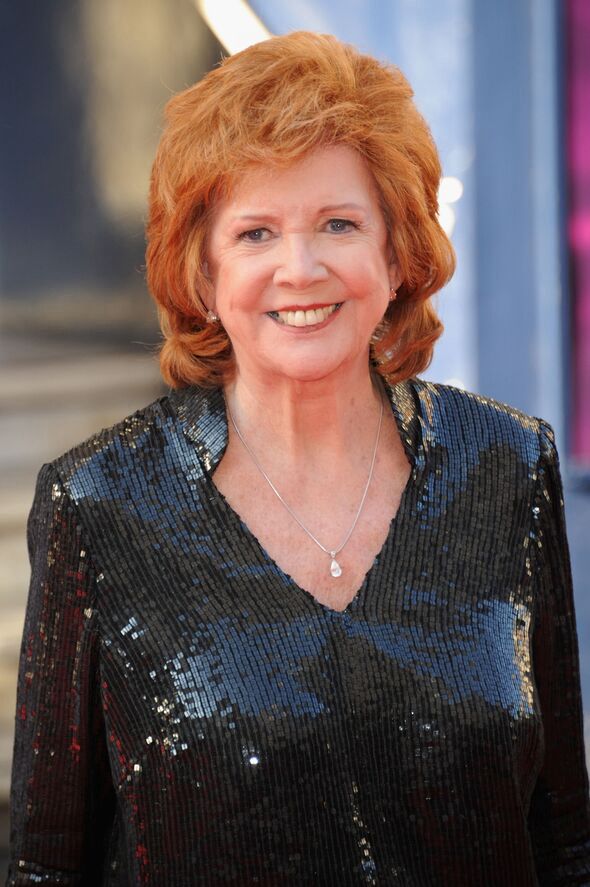 A picture of Cilla Black in a horrible wet-look sequin top.