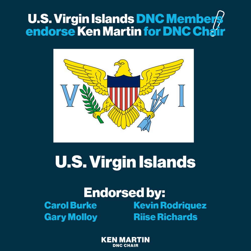 A graphic outlining support from U.S. Virgin Islands.