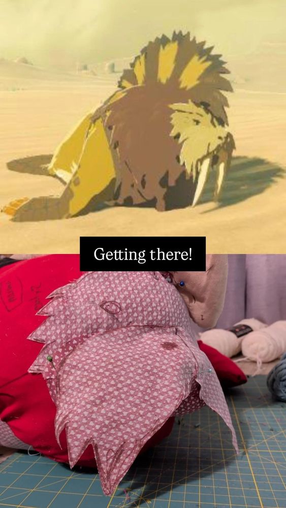 Sand seal plush progress

Botw TOTK cosplay prop 