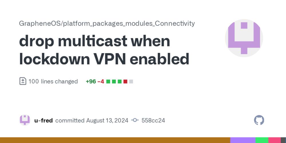 drop multicast when lockdown VPN enabled · GrapheneOS/platform_packages_modules_Connectivity@558cc24