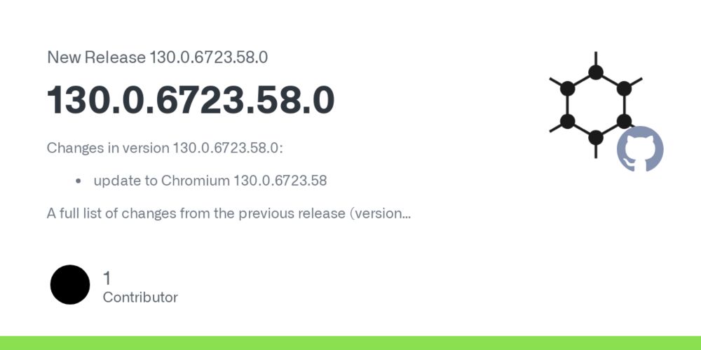 Release 130.0.6723.58.0 · GrapheneOS/Vanadium