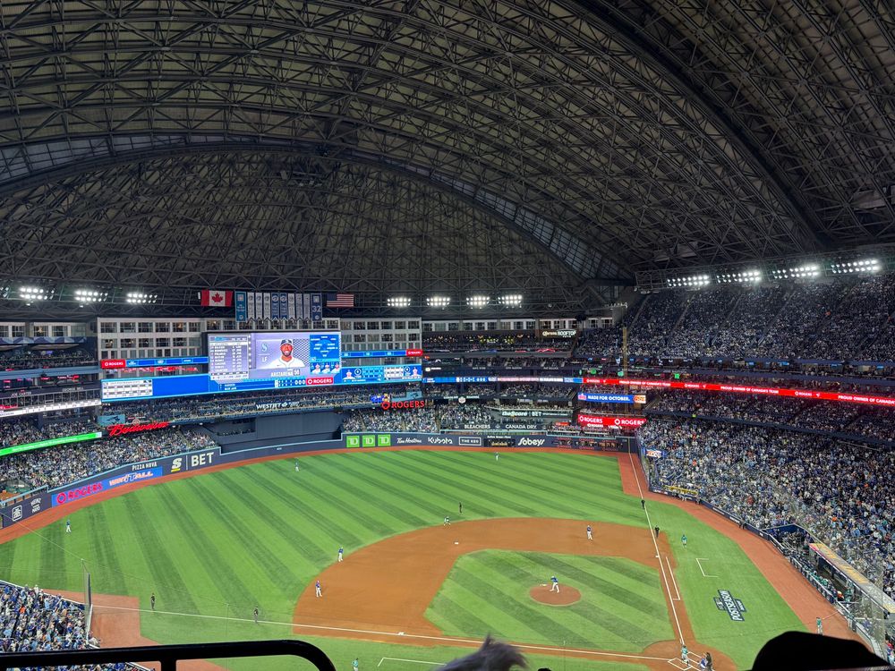 View from Rogers Centre upper deck. 