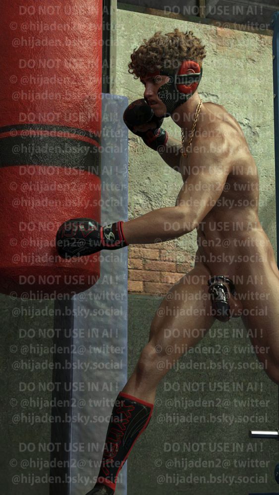 Guy boxing  a sandbag