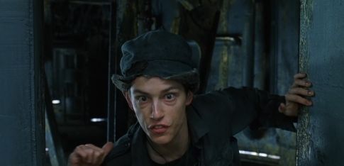 A scene from the Matrix. Mouse has run into a room on the ship to tell the crew that Morpheus is fighting Neo.