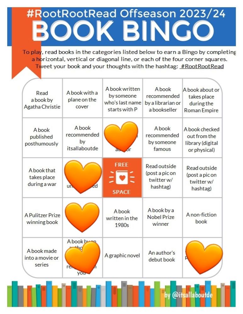#rootrootread bingo card