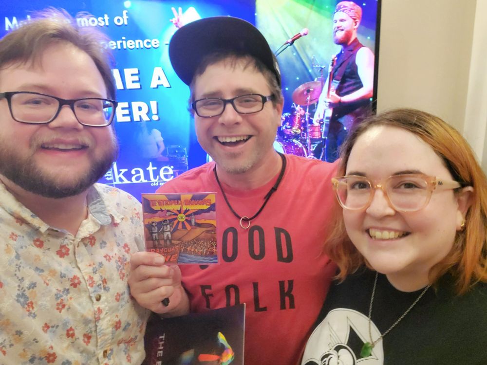 Nate with our Rayguns of Love album
