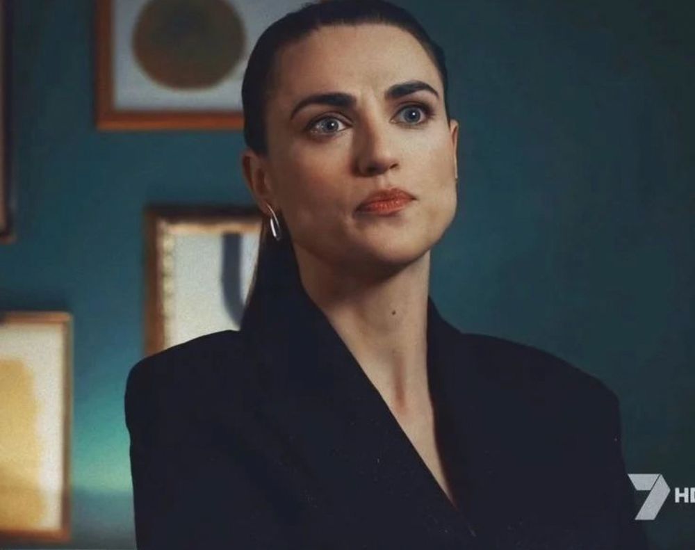 Katie McGrath as Saskia De Merindol in Secret Bridesmaids’ Business. 